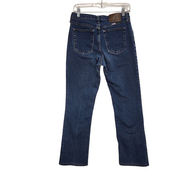 Vintage Wrangler Twenty X Tulsa Straight Leg Jeans Dark Blue Denim Size 9x34 - Picture 2 of 10